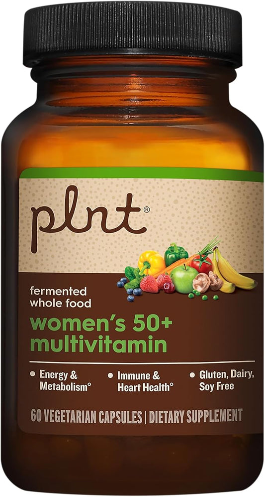 Fermented Whole Food WomenaTMs 50+ Multivitamin (60 Vegetarian Capsules)