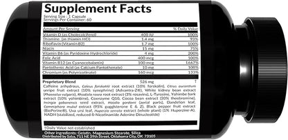 Saba TrimPro™ - Thermogenic Fat Burner - Weight Loss, Appetite Suppressant, & Energy Booster - Premium Vitamins, Minerals & Plant Ingredients & More - 60 Natural Diet Pills