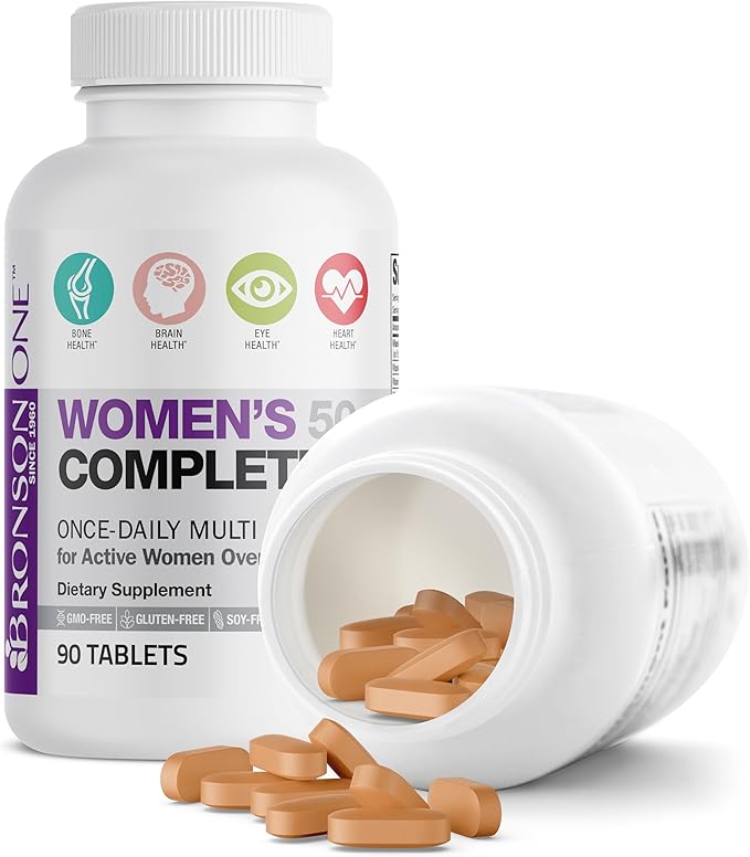 Bronson ONE Daily Women’s 50+ Complete Multivitamin Multimineral, 90 Tablets