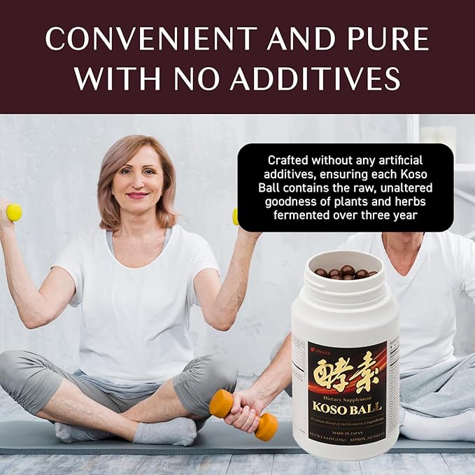 Umeken Koso Ball Infused with Pure 160 Fermented Ingredients, Japanese Supplements for Overall Wellness & Balanced Nutrition, Small 1 Pack, 342 Pieces