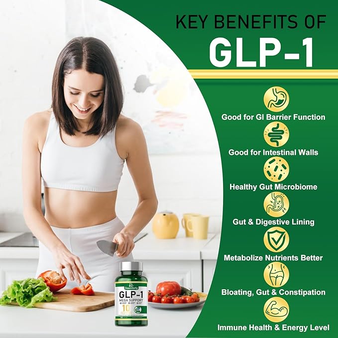 GLP-1 Probiotic | GLP-1 Supplement, GLP-Activate with 10 Billion CFU Multi-Strain Probiotics + Prebiotics, Naturally GLP 1 Production, GLP-1 Probiotic for Men & Women, 60 GLP-1 Capsule (1pcs)wsss、