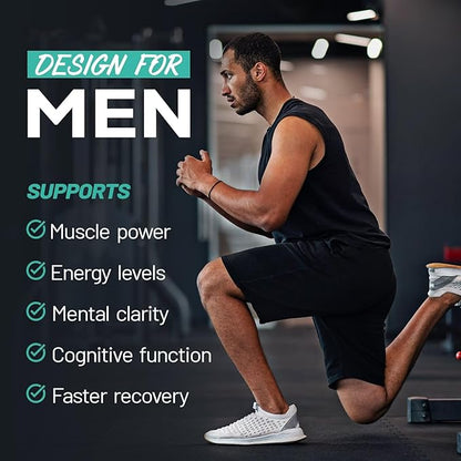 2000MG NAD+ Supplement for Men, Liposomal NAD+ for Cellular Energy, Brain, Muscle, Repair, 5-in-1 Formula NAD+, 99% Absorption, NAD+ Supplement Pure Organic, Made in USA, 180 Vegan Capsules