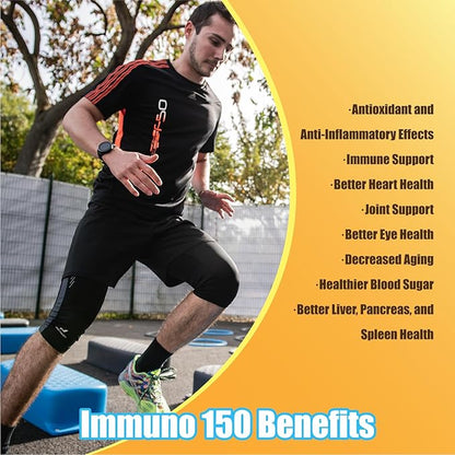IMMUNO 150 - IMMUNO 150 Complete Multi - The Ultimate Multivitamin & Immune Support Supplement - Essential Daily Nutrients for Vitality & Wellness - 150 Capsules (1 Bottle)