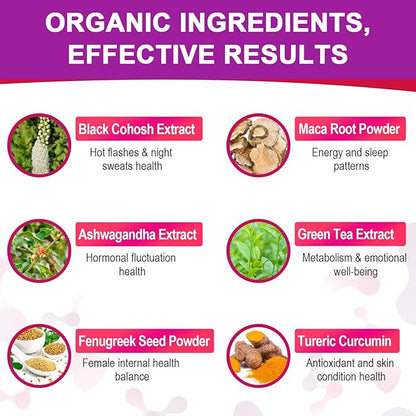 Menopause Supplements for Women, 120 Billion CFU Probiotics for Women, All-Natural Probiotic Supplements for Menopause Hot Flashes, Night Sweats, Mood Swings, Gut and Hormone - 300 Capsules