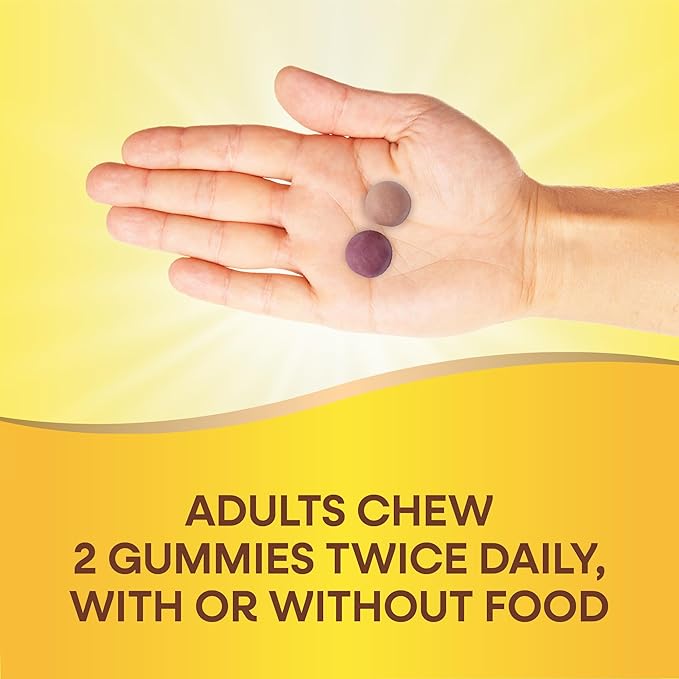 Nature's Way Alive! Daily Calcium & Vitamin D3 Gummies, Bone Support*, Immune Support*, Strawberry and Raspberry- Lemonade Flavored, 60 Gummies (Packaging May Vary)