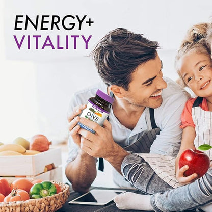 Bluebonnet Nutrition One for Men Whole Food-Based Multiple, Daily Nutrition*, Non-GMO, Vegetarian Friendly, Kosher, Gluten-Free, Soy-Free, Dairy-Free, Iron Free, 30 Vegetable Capsules, 30 Servings