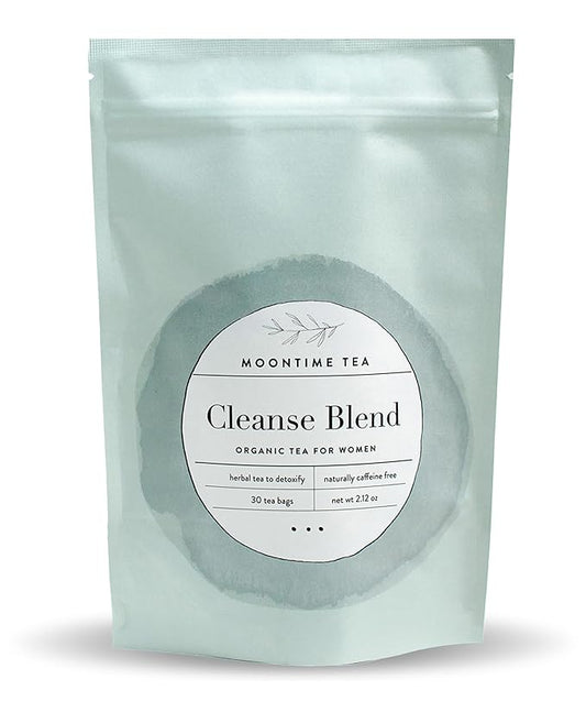 Organic Cleanse and Detox Tea for Women, 30 Tea bags with Mint, Dandelion Root and Burdock Root
