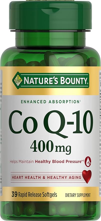 Nature's Bounty CoQ10 , Dietary Supplement, Supports Heart Health, 400mg, 39 Softgels