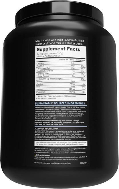 Blessed Vegan Protein Powder - Plant Based Protein Powder Meal Replacement Protein Shake, 23g of Pea Protein Powder, Dairy Free, Gluten Free, Soy Free, No Sugar Added, 30 Servings (Cookies & Cream)