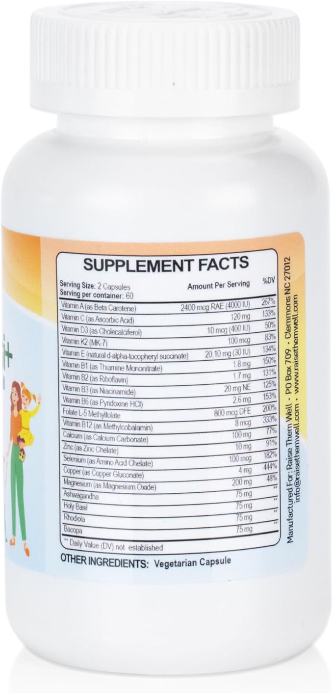 Mom Multi+ Multivitamin for Women | 120 Veggie Capsules