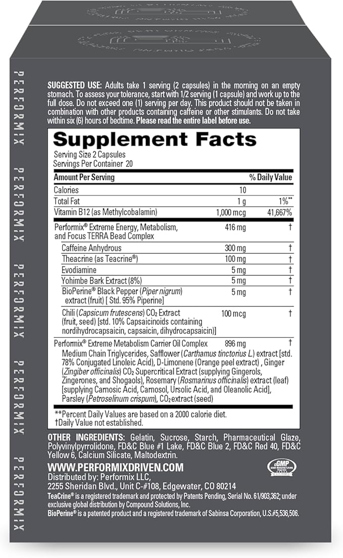 PERFORMIX - SST V2X - Pre Workout - 300 mg Caffeine - Energy Supplements - No Crash - Nootropic - Timed-Release for All Day Focus, Mood & Energy Boost - Men & Women - 80 Capsules