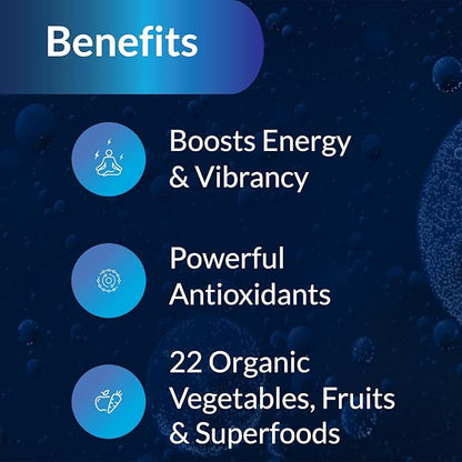 Equilife - Daily Fruit & Vegetable Blend, Superfood Dietary Supplement, Promotes Natural Energy, Rich in Vitamin C, 9 Essential Amino Acids, Easy-to-Use, Gluten-Free, Vegan, Non-GMO (240 Capsules)