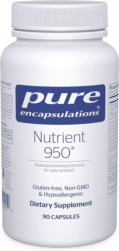 Pure Encapsulations Nutrient 950 | Multivitamin Mineral Supplement to Support Physiological Functions and a Healthy Lifestyle* | 90 Capsules