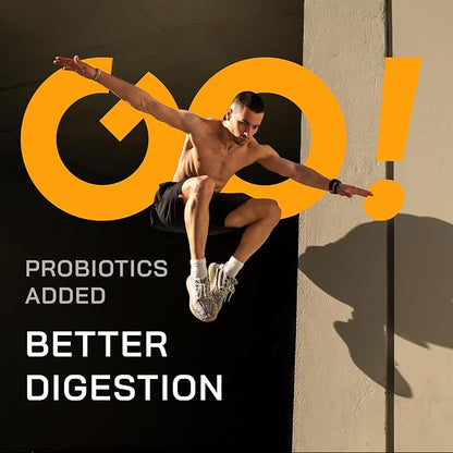 GOPOWER Whey Protein Powder, with BCAAs, Grass Fed Protein Powder, 2 Pound, 18 Servings