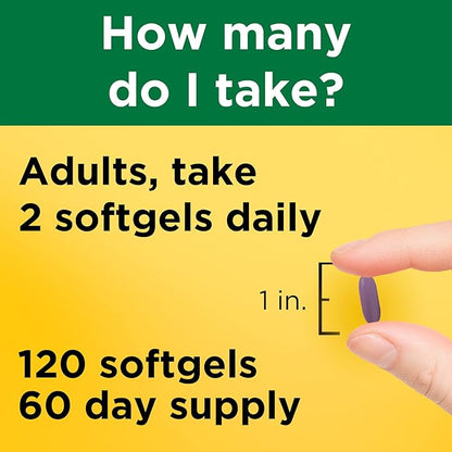 Nature Made Magnesium Citrate 250 mg per serving, Magnesium Supplement for Muscle, Nerve, Bone and Heart Support, 120 Softgels, 60 Day Supply