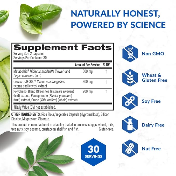 GLP1 Elevate - GLP-1 Supplement for Weight Loss | Natural Production Booster | Appetite Control | Clinically Studied Ingredients | 8.8 lbs Avg Weight Loss in 8 Weeks | 30 Servings