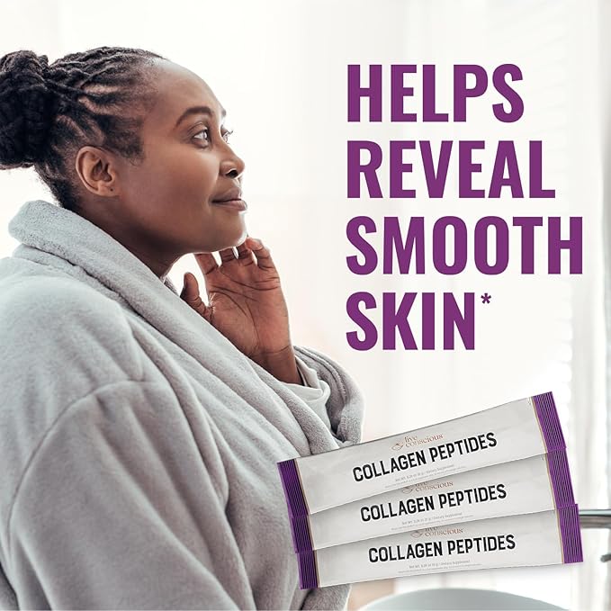 Live Conscious Collagen Peptides Powder Unflavored Packets-Hydrolyzed Collagen Powder-Hair, Skin, Nail, & Joint Support-Type I & III Grass-Fed Collagen Supplements for Women and Men - Pack of 20 (2Pk)