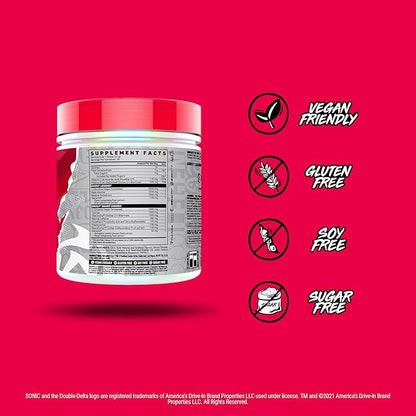 GHOST Legend V4 Pre-Workout Powder, Sonic Cherry Limeade - 30 Servings – Pre-Workout for Men & Women with Choline, L-Citrulline, & Beta Alanine for Energy & Focus