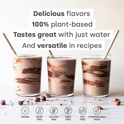 Form Performance Protein - Vegan Protein Powder - 30g of Plant Based Protein per Serving, with BCAAs. Perfect Post Workout. Tastes Great with Just Water! (Chocolate Peanut)