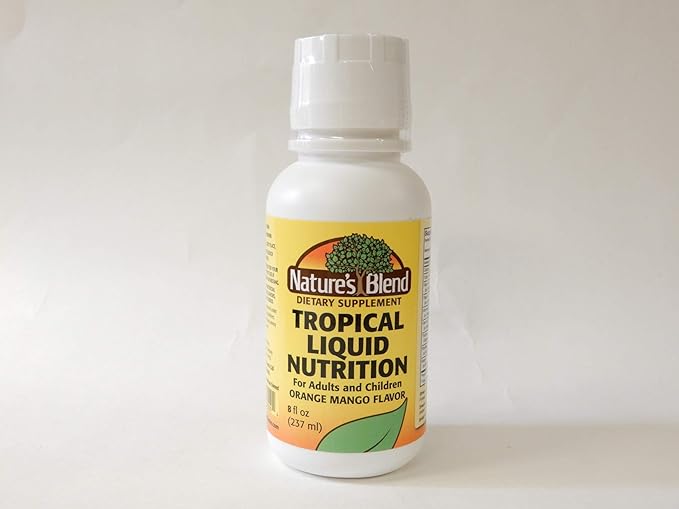 Nature's Blend Tropical Liquid Nutrition Multivitamin Formula 8 oz Liquid