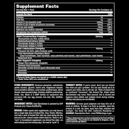 Animal Flex - Glucosamine Chondroitin Joint Support Supplement for Pain Relief and Discomfort with Turmeric, MSM, Boswellia to Reduce Soreness in Muscles, Back, Knees, Shoulder, and Hip, 44 Packs