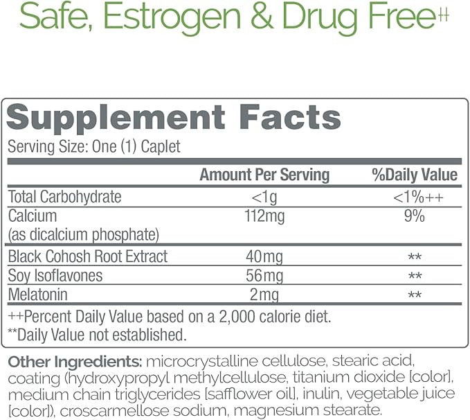 Estroven Sleep Cool for Menopause Relief, 30 Ct, Sleep Support Supplement With Clinically Proven Ingredients to Relieve Menopause Symptoms plus Night Sweats & Hot Flash Relief, Drug-Free & Gluten-Free