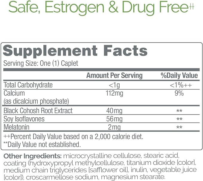 Estroven Sleep Cool for Menopause Relief, 30 Ct, Sleep Support Supplement With Clinically Proven Ingredients to Relieve Menopause Symptoms plus Night Sweats & Hot Flash Relief, Drug-Free & Gluten-Free