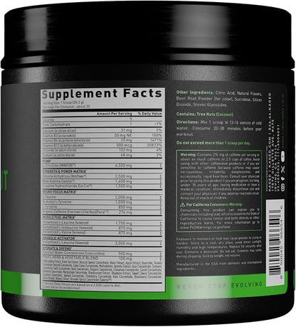 Kaged Original Pre Workout Powder | Krisp Apple | Pre-Kaged | Formulated with Creatine, Beta Alanine, Pure Caffeine | 20 Servings