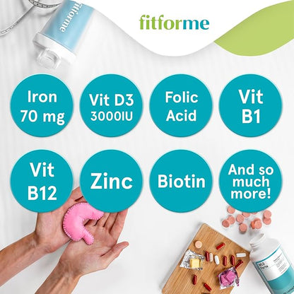 Bariatric Multivitamins with Iron - Capsules After Gastric Bypass - One a Day WLS Forte Capsule - 90 Days Supply of Vitamins & Minerals - Scientifically Proven