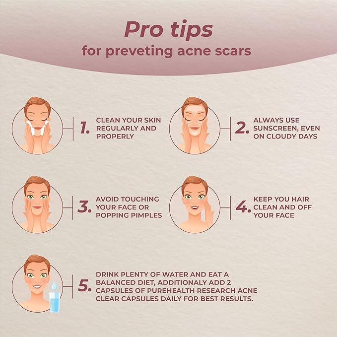 PUREHEALTH RESEARCH Hormonal Acne Supplements - Say Goodbye to Breakouts with Acne Supplements for Women - Zinc for Acne - Powerful Acne Vitamins with Vitamin B5, and Barberry Fruit Extract -1 Bottle