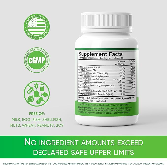 MigReForm | Doctor Formulated Natural Daily Supplement for Migraine Relief Needs | High-Bioavailability Multivitamin with Magnesium | B Vitamins | CoQ10 | Vitamin C & Zinc | for Women, Men, and Kids