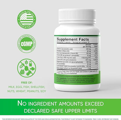 MigReForm | Doctor Formulated Natural Daily Supplement for Migraine Relief Needs | High-Bioavailability Multivitamin with Magnesium | B Vitamins | CoQ10 | Vitamin C & Zinc | for Women, Men, and Kids