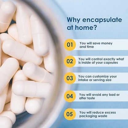 Capsuline Size 000 Empty Gelatin Capsules, Clear - 1000 Count | Gluten Free, Kosher, Non-GMO Certified | Pure Bovine Pill Caps for DIY Supplement Filling