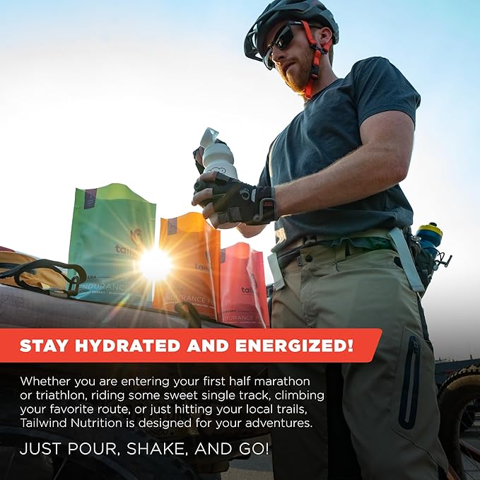 Tailwind Nutrition Endurance Fuel, Electrolyte & Hydration Sports Drink Mix Powder with Caffeine, Gluten-Free, Vegan, Colorado Cola, 50 Servings (Caffeinated)