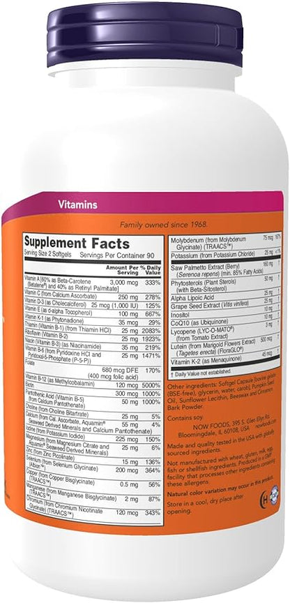 NOW Foods - ADAM Superior Men's Multi - 180 Softgels
