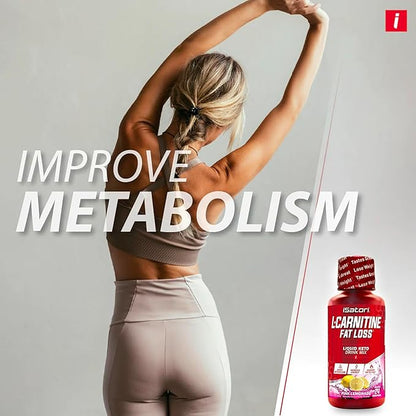 iSatori L-Carnitine 1500, Liquid L-Carnitine with Acetyl L-Carnitine, L-Carnitine L-Tartrate, Stimulant Free Pre Workout, No Calories, Sugar, Gluten, Keto-Friendly, Pink Lemonade (24 Servings)