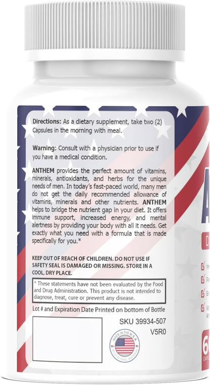 Anthem - Daily Multivitamin - 60 Capsules