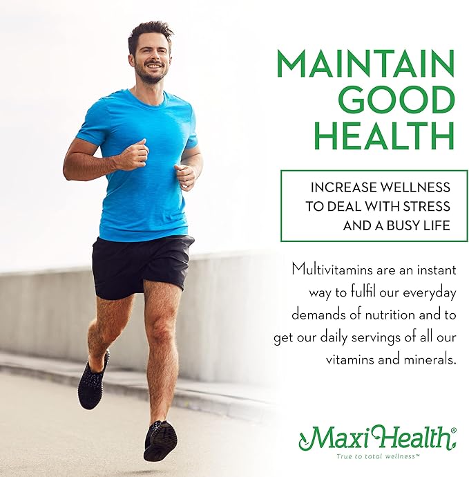 Maxi Health Two Complete - Multivitamins and Minerals - Full Potency - 180 Capsules - Kosher