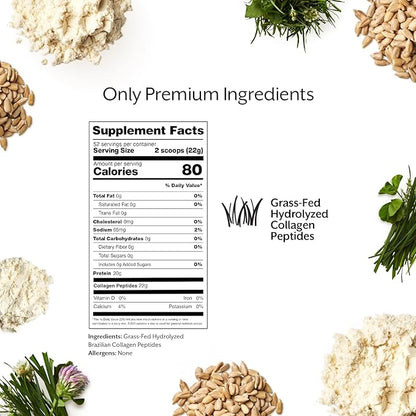 Promix Collagen Peptides, Unflavored, 2.5lb Bulk - Hydrolyzed Collagen Protein Promotes Healthy Skin, Bones, Joints & Recovery Support - Add to Shakes, Smoothies, Beverages & Baking recipes.