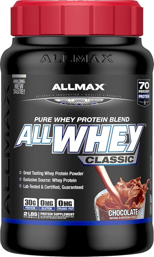 ALLMAX Nutrition AllWhey Classic 100 Whey Protein Chocolate 2 lbs 907 g