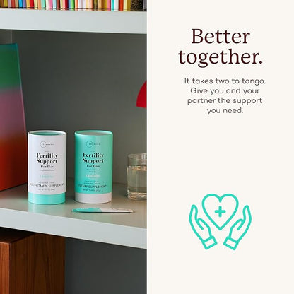 Premama Fertility Support for Her Powder Packets, Multivitamin Supplement To Support Normal Ovulatory Function and Egg Quality, Gluten-Free, Vegan, Unflavored, 28 Single-Serve Packets