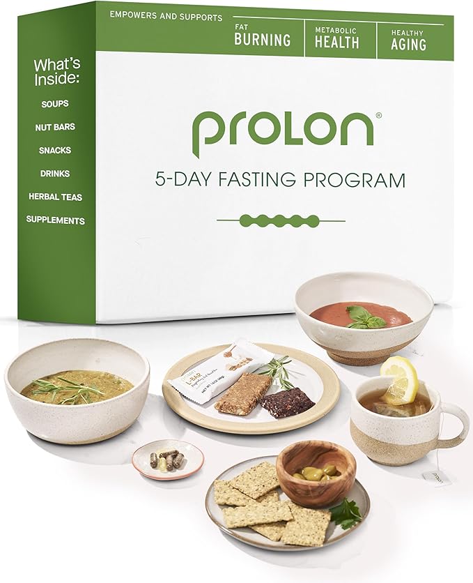 Prolon 5 Day Fasting Kit | Fasting Program for Women & Men | Developed to Not Break Your Fast | Low Calorie Pre Made Meals & Snacks | Plant Based Ingredients for Diet Support | Version 3 Kit