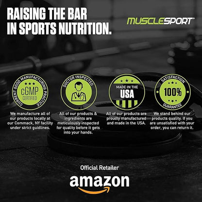 Musclesport Lean Whey Revolution™ Protein Powder - Whey Protein Isolate - Low Calorie, Low Carb, Low Fat, Incredible Flavors - 25g Protein per Scoop (2lb, Italian Rainbow Cookie)