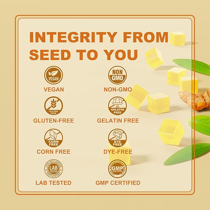 NEVISS Vegan Iron Gummy Vitamins for Women & Men - Carbonyl Iron 25 mg Vitamin C, A, B6, B12, Folate & Turmeric Extract 600 mg - Iron Supplement for Energy, Immune & Red Blood Cell Support, 120Cts