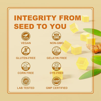 NEVISS Vegan Iron Gummy Vitamins for Women & Men - Carbonyl Iron 25 mg Vitamin C, A, B6, B12, Folate & Turmeric Extract 600 mg - Iron Supplement for Energy, Immune & Red Blood Cell Support, 120Cts