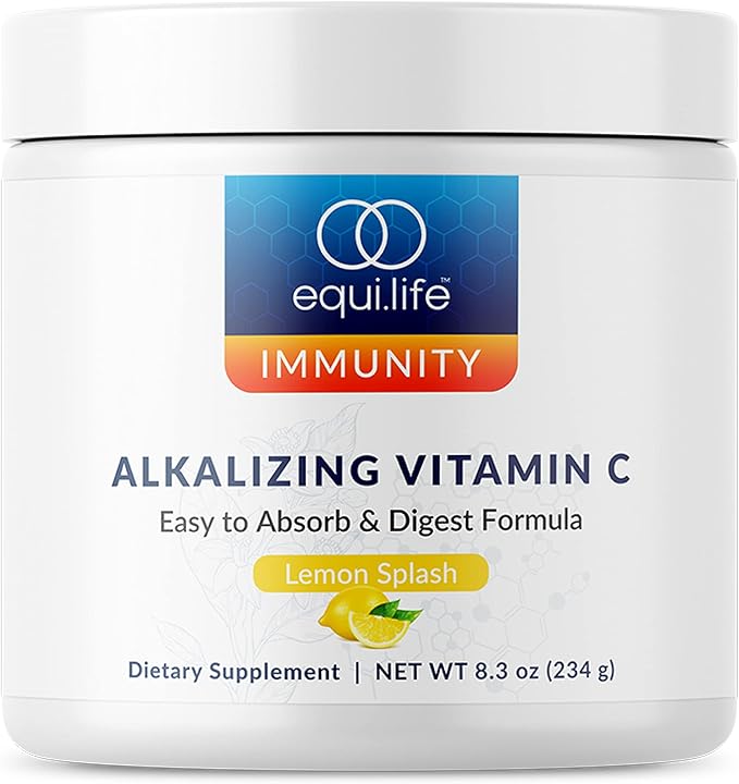 Equilife - Alkalizing Vitamin C, Immune Support Supplement, Potassium Magnesium Supplement, Rich in Calcium, May Help Boost Energy, Promotes Natural Moisture in Skin, Powdered,Easy-to-Use (8.3 oz)
