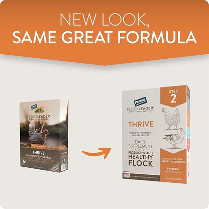 Thrive, Daily Probiotic & Prebiotic Poultry Supplement for Chickens 8+ Weeks Old, 8 oz