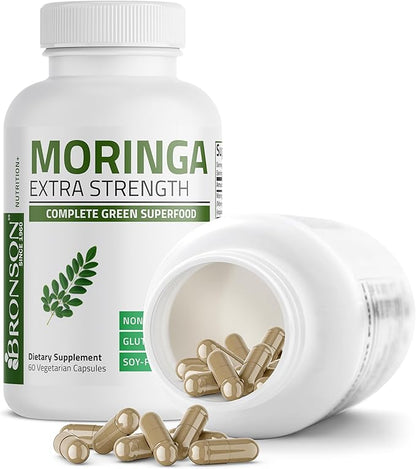 Bronson Morgina Extra Strength Complete Green Superfood, Non-GMO, 60 Vegetarian Capsules …
