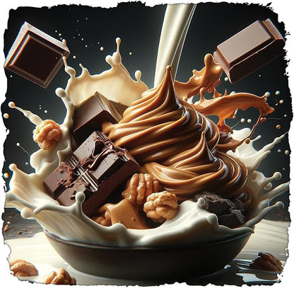 Black Magic Protein Powder - Whey, Egg, and Casein Complex with Enzymes & MCT Powder - Pre Workout and Post Workout - New Look- Famous Chocolate Peanut Butter Puffs - 24g Protein - 2 LB