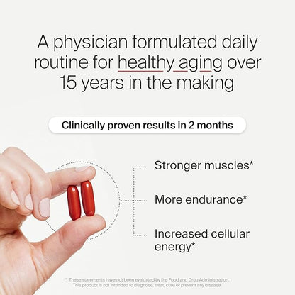 Timeline Mitopure Urolithin A - Clinically Proven Supplement for Healthy Aging and Cellular Renewal - Anti-Aging Mitoceutical for Muscle Strength, Endurance and Longevity - 60 Softgels